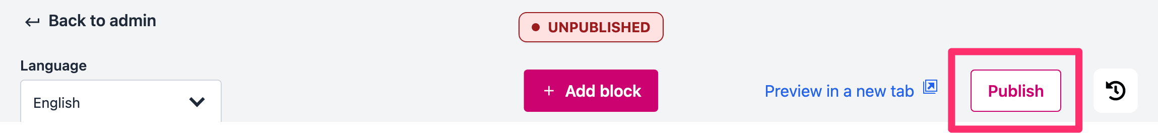 publish a page