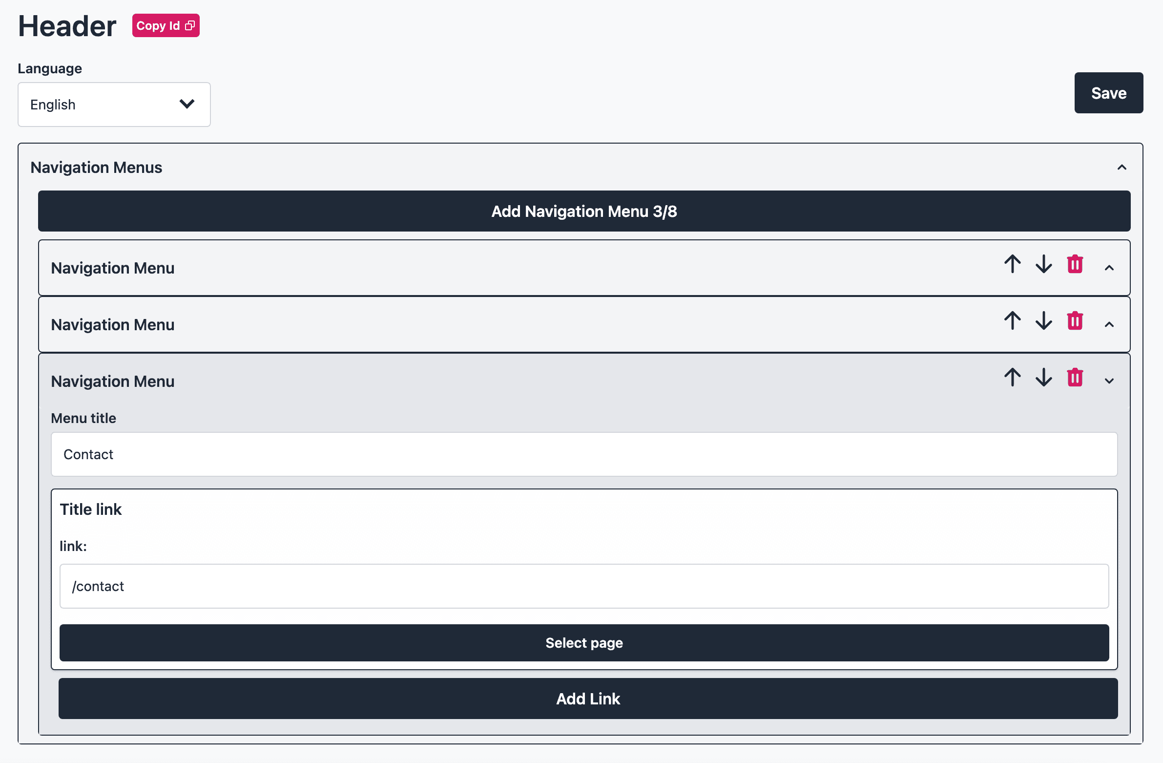 example header