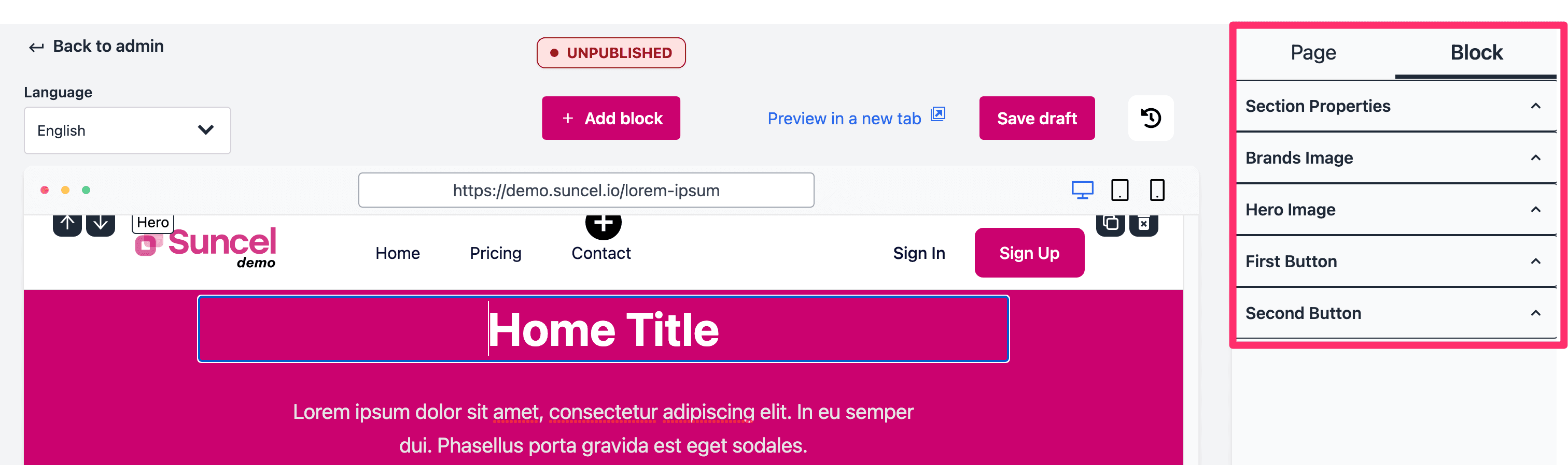 right bar builder block