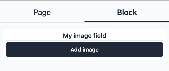 Image field Setting