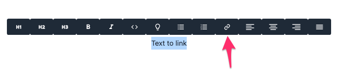 how to add a link